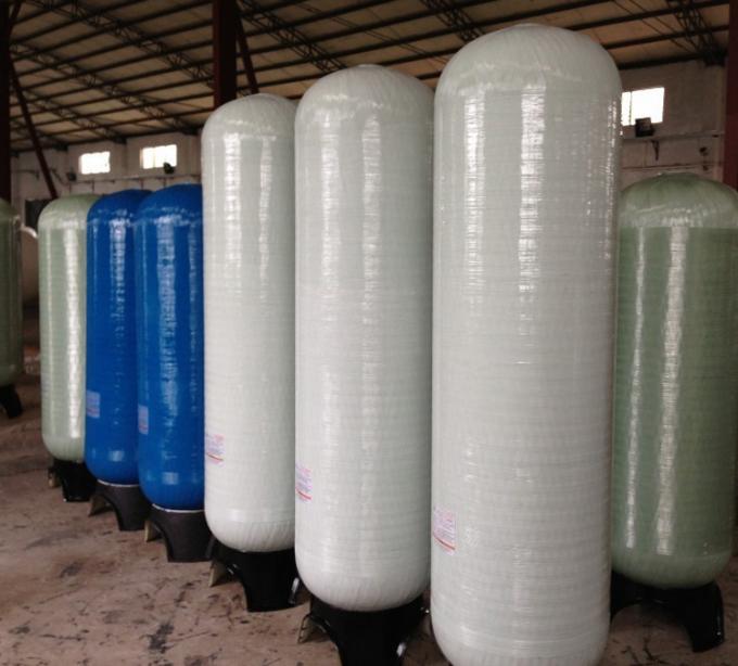 Commercial PE Liner FRP Pressure Vessel Grey Color Easy Installation