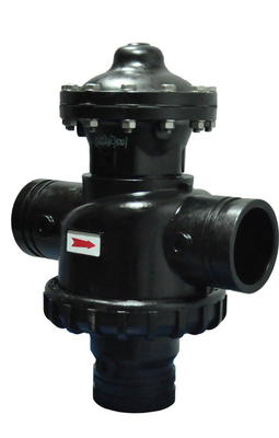 Plastic Backwash Control Valve / Automatic Backwash Valve 20 - 125 Psi Pressure