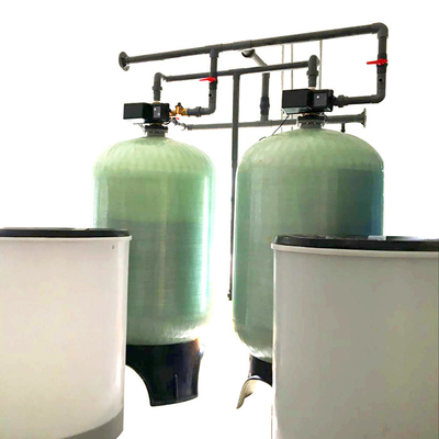 FRP TANK Automatic FLECK Fleck Water Softener Unit , Industrial Water Softener