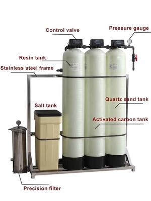Simple Design Whole House Water Softener Systems 0.16-0.24KG/L Salt Consumption