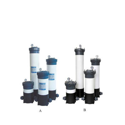 3-5 Elements Capacity PVC Filter Housing For Electroplating Factory Sewage Treatment