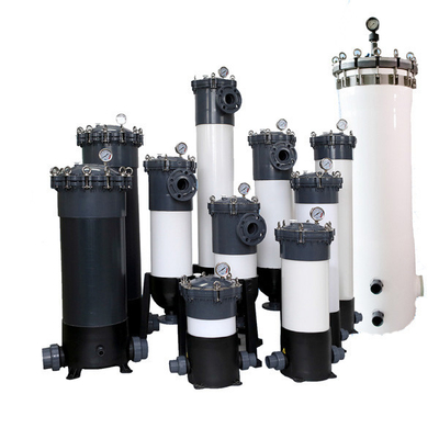 3-5 Elements Capacity PVC Filter Housing For Electroplating Factory Sewage Treatment