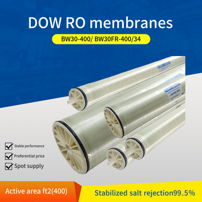 BW30-400 IG No Pinhole Defects Dow Ro Membrane For Liquid Filter